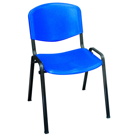 Chaise empilable OBÉRON en polyéthylène ou bois