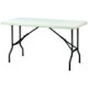 10 tables polyéthylène APOLLONIA + 1 chariot