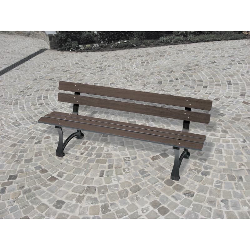 Banc 5 lames piètement arc