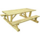 Table en bois d'extérieur KAUS