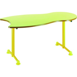Abeille&nbsp;: table curviligne sur base rectangle.