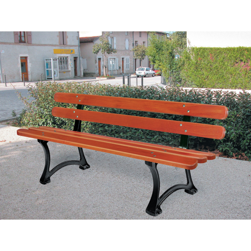 4 bancs bois ATRIA 5 lames + offert 1 banquette