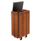 3 Poubelles de voirie en bois SUPERBA