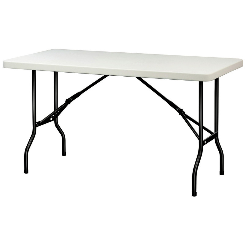 5 tables polyéthylène pliantes APOLLONIA rectangulaires