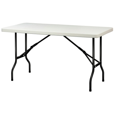 5 tables polyéthylène pliantes APOLLONIA rectangulaires