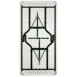 5 tables polyéthylène pliantes APOLLONIA rectangulaires