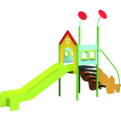 Toboggan aire de jeux LA MAISONNETTE