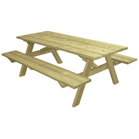 2 tables pique nique bois BORÉALIS