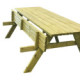 2 tables pique nique bois BORÉALIS