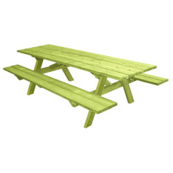 2 tables pique nique bois BORÉALIS
