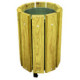 4 corbeilles de rue en bois VIRGINIS