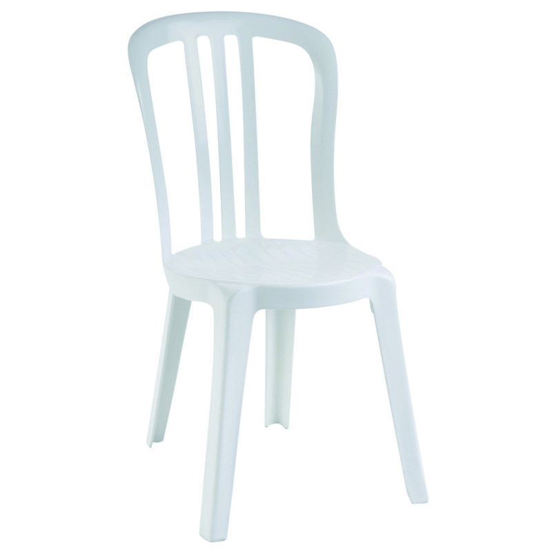 28 chaises empilables blanches DESDÉMONE