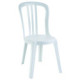 28 chaises empilables blanches DESDÉMONE