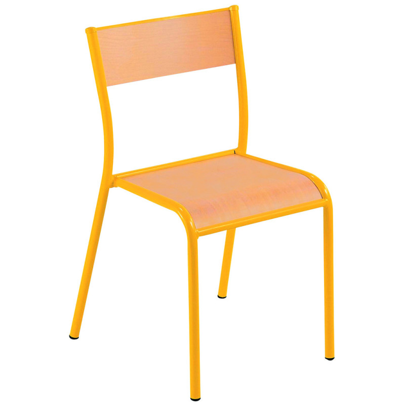 24 chaises scolaires bois 510 NE