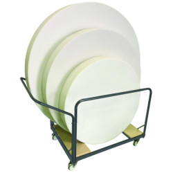 Chariot pour tables rondes...