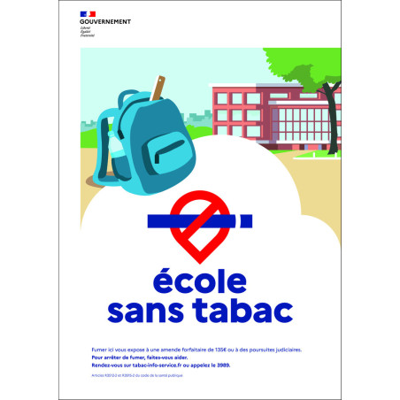 Panneau signalétique espace sans tabac