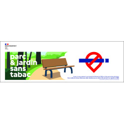 Bâche signalétique espace sans tabac