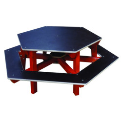 Table pique nique enfant hexagonale