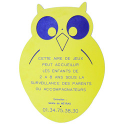 Panneau information aire de jeux