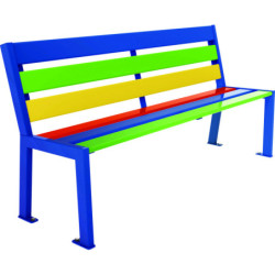 Banc bois acier SILAOS JUNIOR