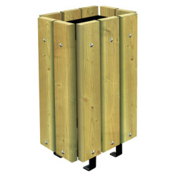 1 poubelle en bois MÉROPA...