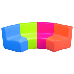 Angle 120° 4 poufs