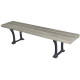 2 banquettes lames recyclées ACRUX