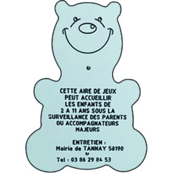 Panneau information aire de jeux