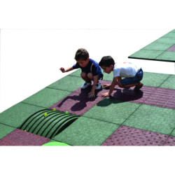 Parcours de bille en caoutchouc
