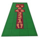 Marelle rouge contour vert