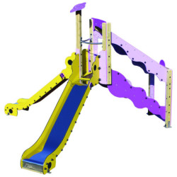 Toboggan double pour parc...