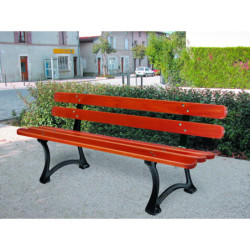 Banc 5 lames piètement arc