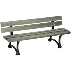 Banc et banquette lames recyclées ACRUX