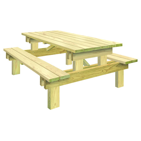 Table pique nique en Pin GÉMINO