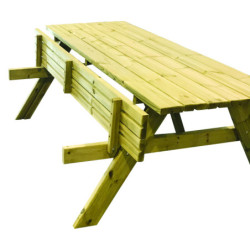 Table pique nique aire de repos BORÉALIS