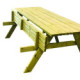 Table pique nique aire de repos BORÉALIS