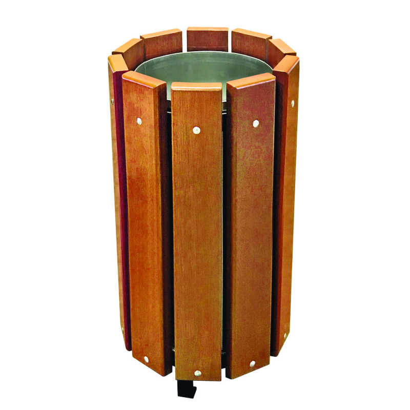 Corbeille de propreté bois VIRGINIS XL