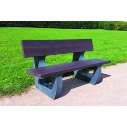 Banc public recyclé BARNARD