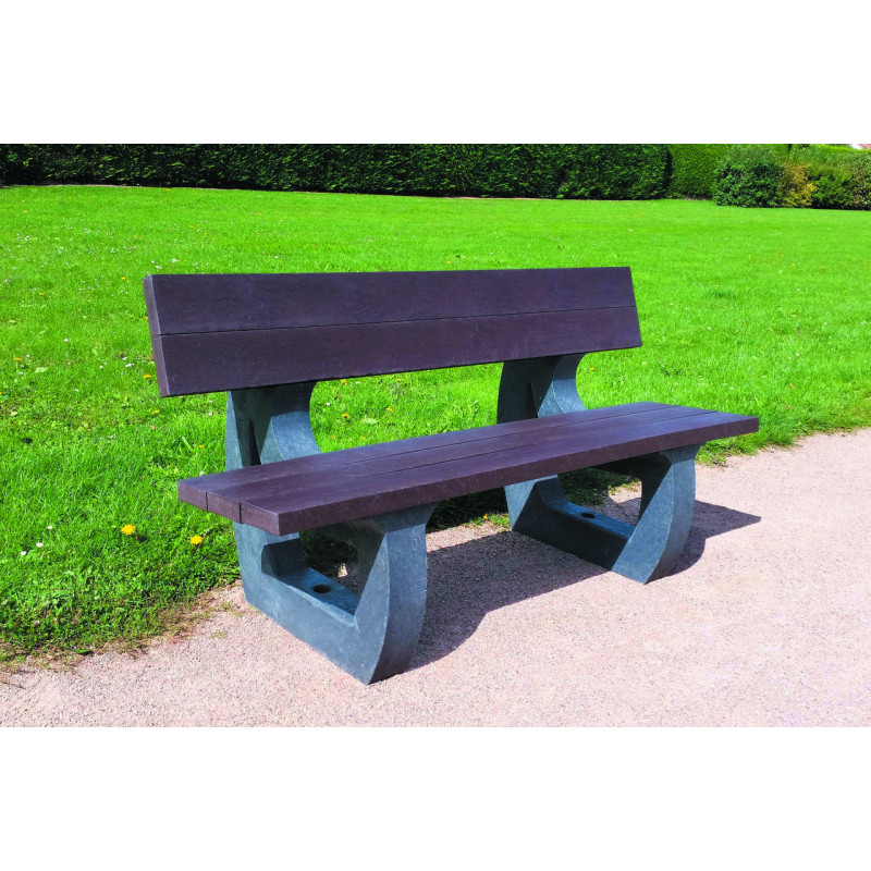 Banc public recyclé BARNARD