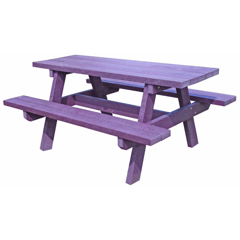 Table pique-nique en plastique recyclé ZUBEN