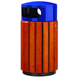 Corbeille bois et métal ronde CARINAÉ