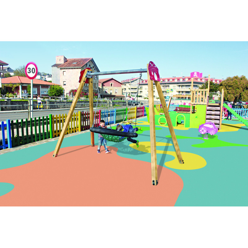 Portique en bois nid d'oiseau SIERRA