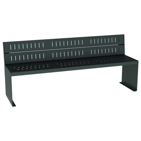 Banc métal extérieur CUBE