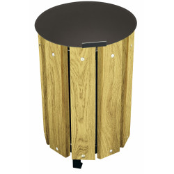 2 corbeilles bois VIRGINIS