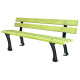 4 bancs publics bois MERAK + offert 1 banquette