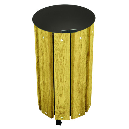 Prix choc corbeille de propreté bois VIRGINIS XL