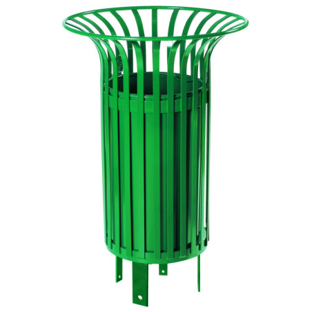 5 corbeilles de rue en acier FIDIS